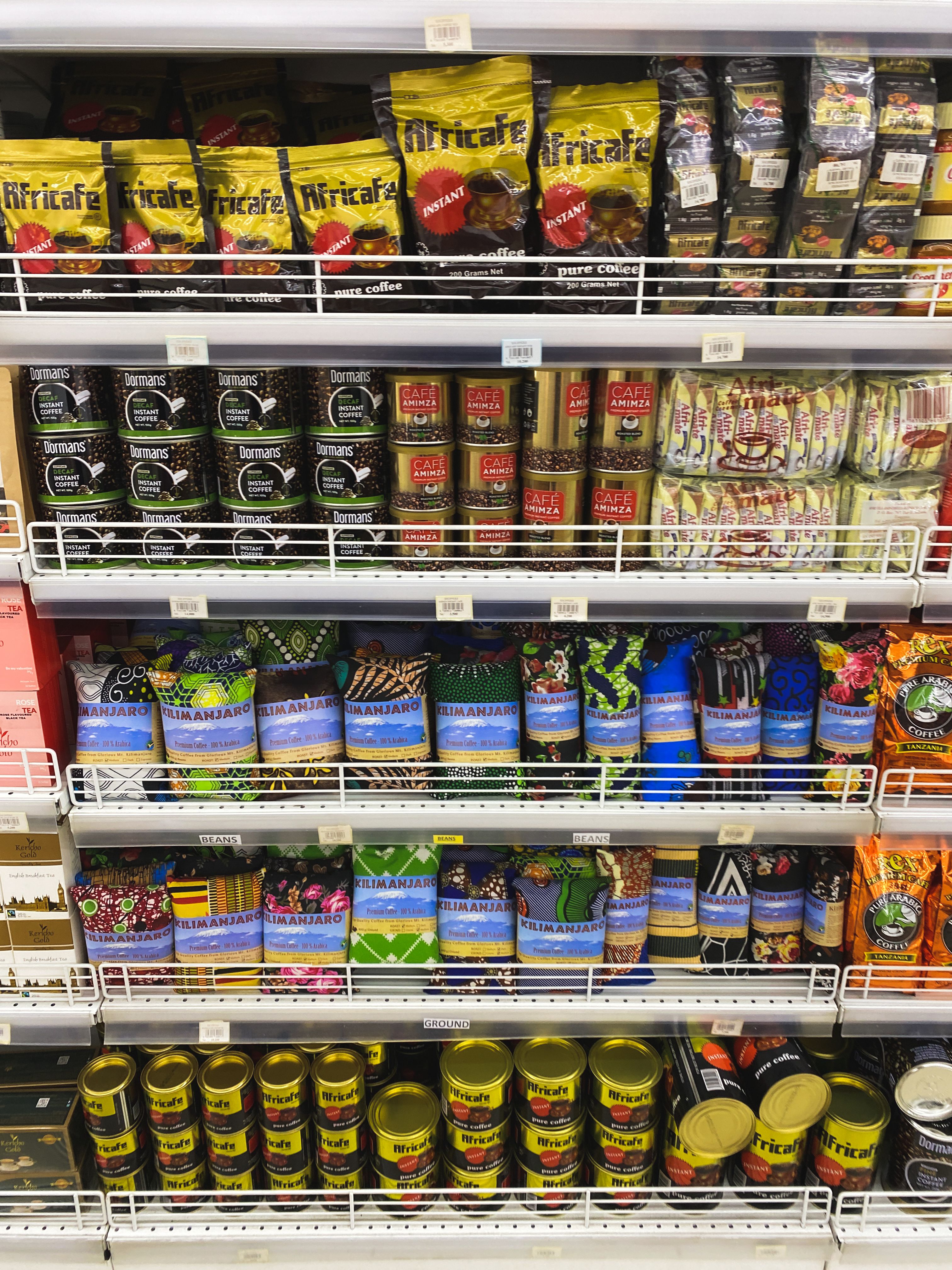 Arabic coffee shelf raw